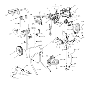 Part Location Diagram of 15K530 Graco Label