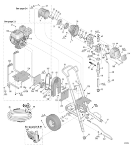 Section_1 Diagram and Parts List for 17E830  Graco Paint Sprayer