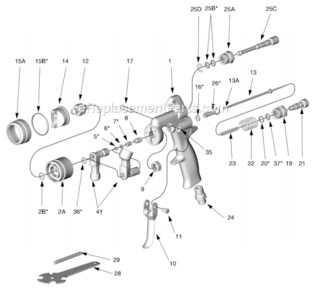 Page A Diagram and Parts List for 310692G  Graco Sprayer