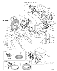 Section_1 Diagram and Parts List for 17E832  Graco Paint Sprayer