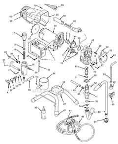 Part Location Diagram of 246434 Graco Gun