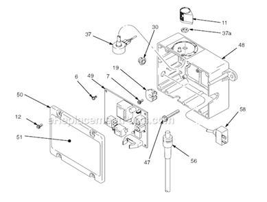 Part Location Diagram of 15B486 Graco Label