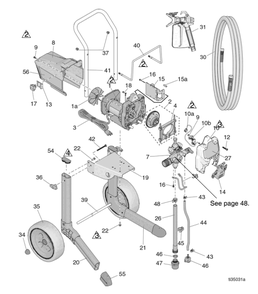 Section_1 Diagram and Parts List for 17G178  Graco Paint Sprayer