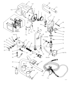 232930 Diagram and Parts List for 455  Graco Sprayer