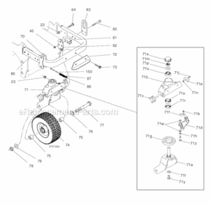 Page C Diagram and Parts List for 571002 270 Graco Paint Sprayer