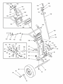 Page A Diagram and Parts List for 571003 390 Graco Paint Sprayer