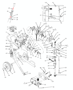 Page A Diagram and Parts List for 5900HD 233716 Graco Sprayer