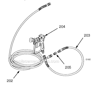 Page D Diagram and Parts List for 5900HD 233717 Graco Sprayer
