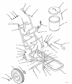 Page A Diagram and Parts List for 5900 233690 Graco Sprayer