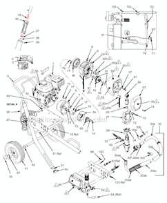 Part Location Diagram of 245162 Graco Cart Frame