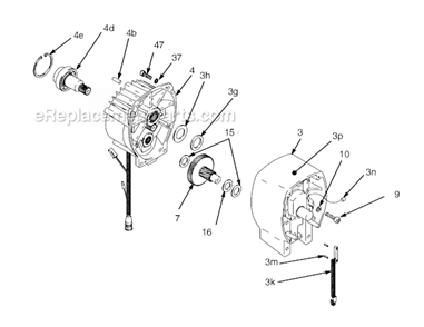 Page C Diagram and Parts List for 5900 233709 Graco Sprayer