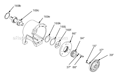 Page E Diagram and Parts List for 5900 233710 Graco Sprayer