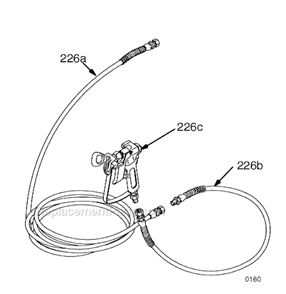 Page F Diagram and Parts List for 5900 233710 Graco Sprayer