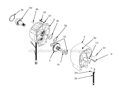 Page C Diagram and Parts List for 5900 233713 Graco Sprayer