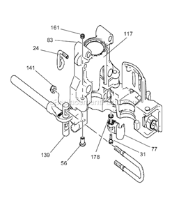 Bearing Housing Diagram and Parts List for 695 258720 Graco Sprayer