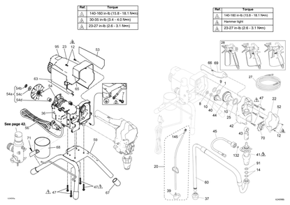 Section_1 Diagram and Parts List for 17C310  Graco Paint Sprayer