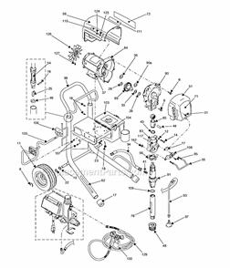 Page A Diagram and Parts List for 795 826072 Graco Sprayer