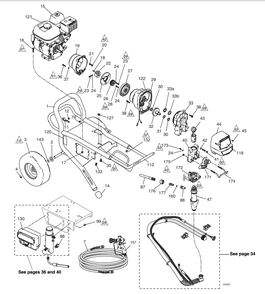 Section_1 Diagram and Parts List for 17E829  Graco Paint Sprayer