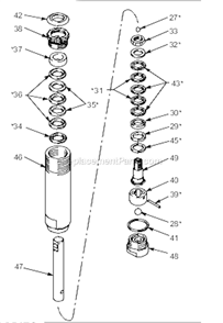 Page C Diagram and Parts List for 820-008  Graco Sprayer