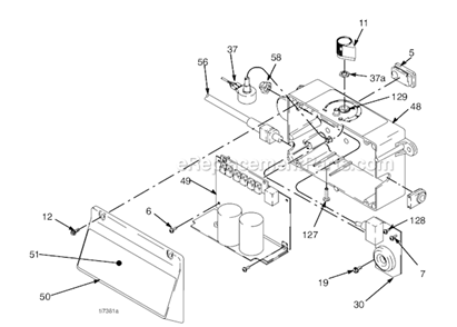 Page B Diagram and Parts List for 825028 Series A Graco Sprayer