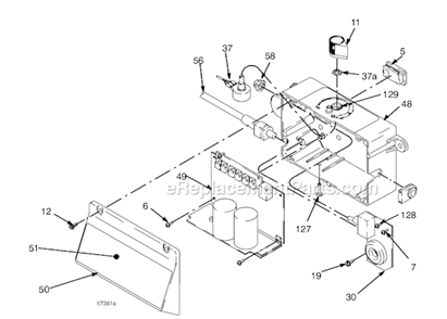Page B Diagram and Parts List for 825036 Series A Graco Sprayer