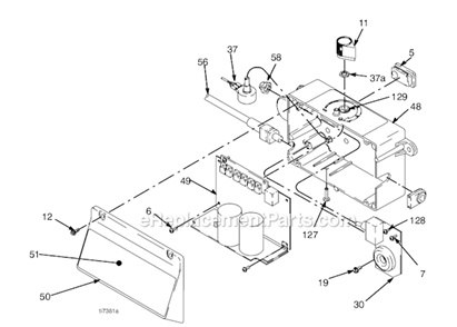 Page B Diagram and Parts List for 825046 Series A Graco Sprayer