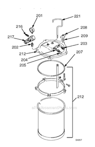Part Location Diagram of 104655 Graco Pressure Gauge