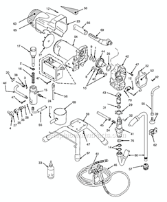 Part Location Diagram of 826085 Graco Gun
