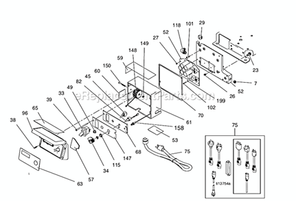 Control Box Diagram and Parts List for 826134 Hi-Boy Graco Sprayer