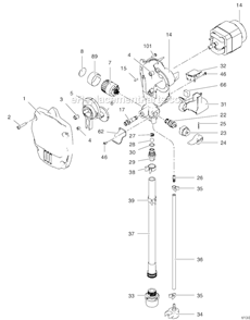 Page A Diagram and Parts List for 826630 A Graco Sprayer