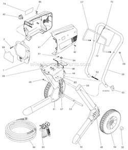 Part Location Diagram of 16E843 Graco Cord Set, St, Lighted With Gri