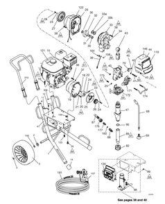 Section_1 Diagram and Parts List for 17E833  Graco Paint Sprayer