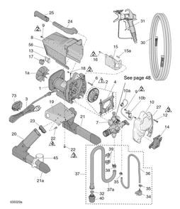 Part Location Diagram of 17J027 Graco Label, Warning