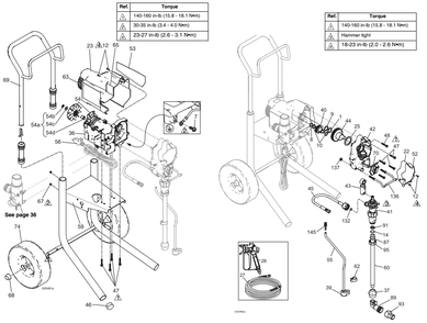 Section_1 Diagram and Parts List for 17D163  Graco Paint Sprayer