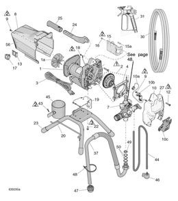 Section_1 Diagram and Parts List for 17G181  Graco Paint Sprayer