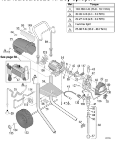 Section_1 Diagram and Parts List for 17E854  Graco Paint Sprayer