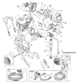 Section_1 Diagram and Parts List for 17E838  Graco Paint Sprayer