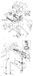 Section_1 Diagram and Parts List for 17C305  Graco Paint Sprayer