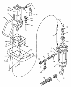 Page B Diagram and Parts List for GH2560 965168 Graco Sprayer