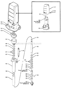 Page C Diagram and Parts List for GH433  Graco Sprayer