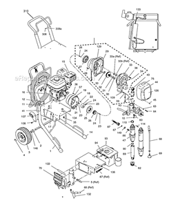 Part Location Diagram of 15E980 Graco Label, Front
