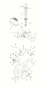 Page A Diagram and Parts List for GR100  Grip-Rite Compressor