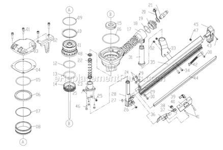 Part Location Diagram of GRBN38 Grip-Rite Spring
