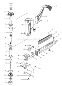 Page A Diagram and Parts List for GR200FS  Grip-Rite Nailer