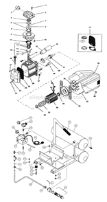 Page A Diagram and Parts List for GR254CTS2  Grip-Rite Compressor