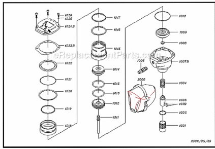 Page A Diagram and Parts List for GRPNA400  Grip-Rite Nailer
