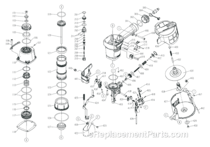 Part Location Diagram of GRBN545 Grip-Rite Feed Piston