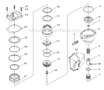 Page A Diagram and Parts List for GRTPN600  Grip-Rite Nailer