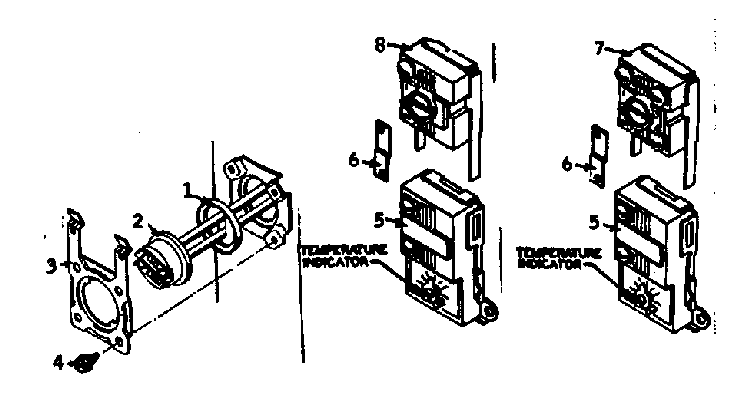 Controls Diagram and Parts List for 18332110  Kenmore Water Heater