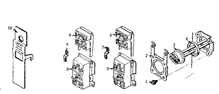 Control And Element Group Diagram and Parts List for 183326211  Kenmore Water Heater